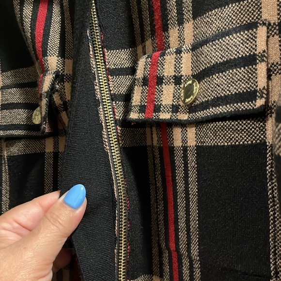 Anne Klein Plaid Long Cardigan Sweater Coat - Picture 6 of 6
